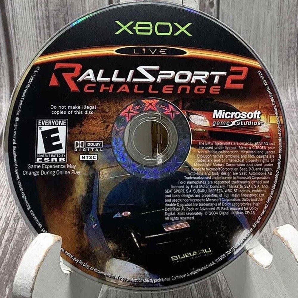 RalliSport Challenge 2 Microsoft Xbox Original 2004 Racing Game Disc Only NTSC